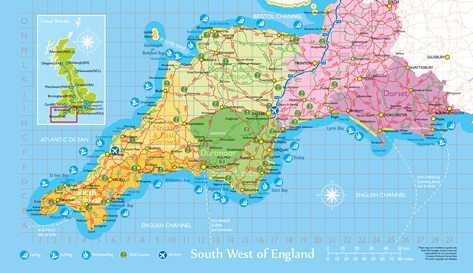Map of South West